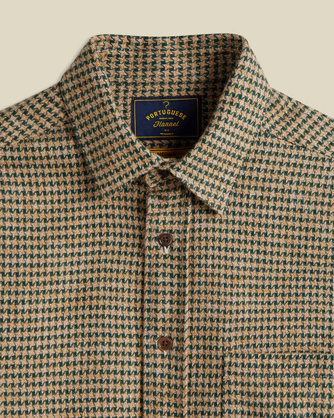 Chemise Pied de poule green