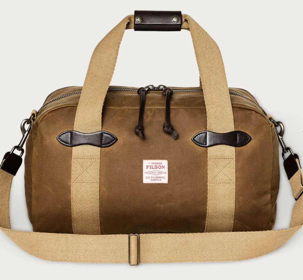 Tin Cloth Small Duffle - Dark tan