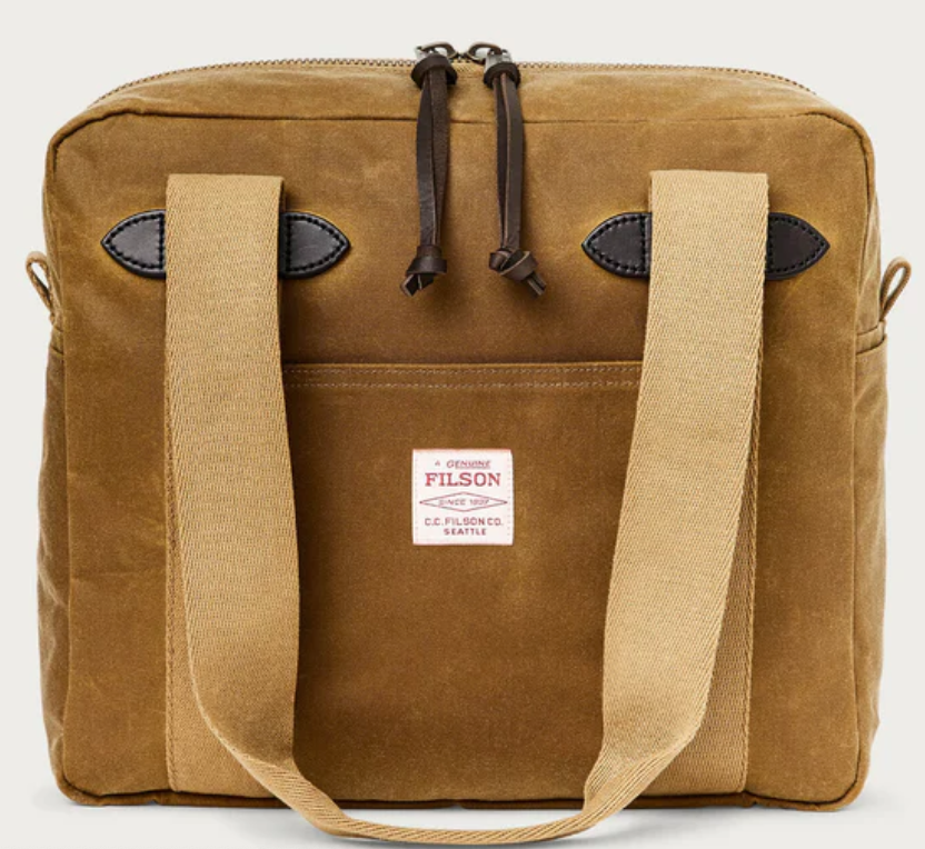 Tin Cloth tote bag - Dark tan