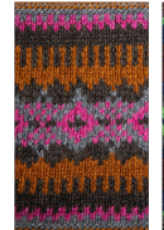 Pull à col cheminée multicolore