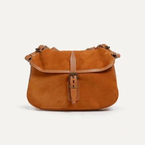 Musette du Pêcheur - Cuir velours Ocre - XS