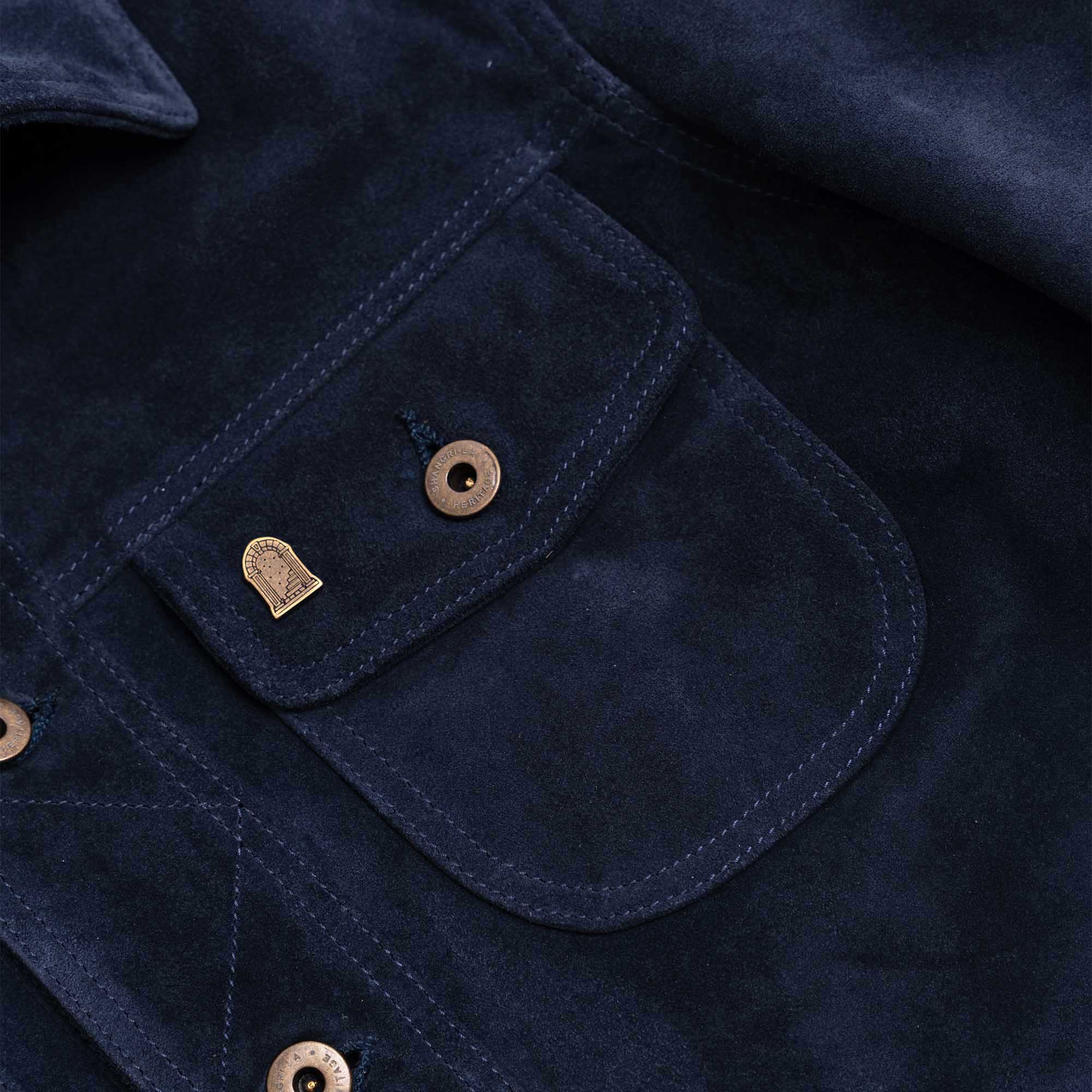 Veste Terracotta Indaco Suede