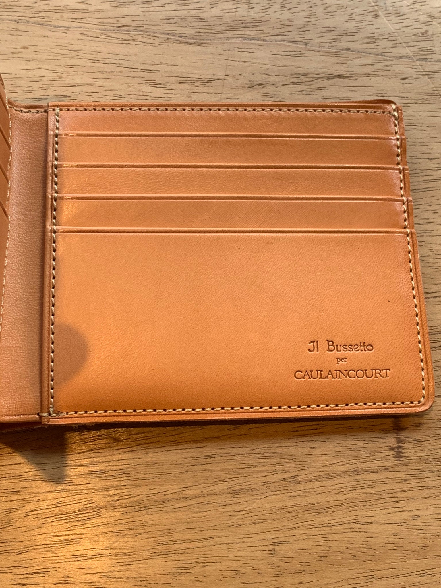 Porte feuilles à deux volets patine - Vintage