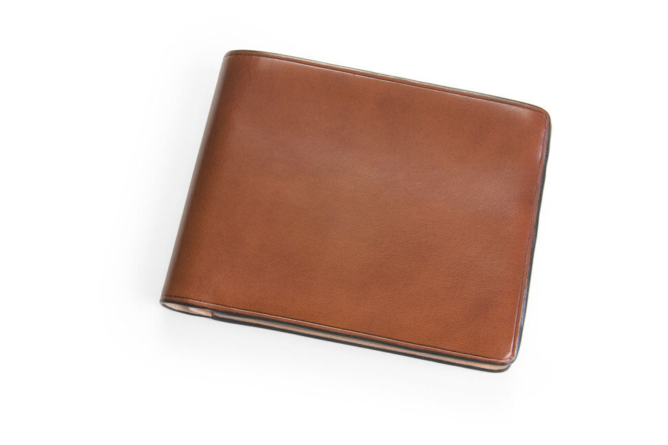 Portefeuille à deux volets pour cartes et billets - naturel